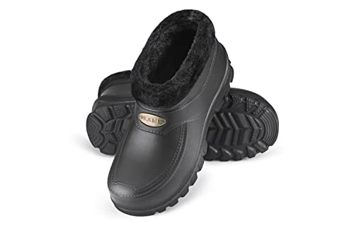 ESTRO Gummistiefel Gefüttert Herren Gummistiefel - Regenstiefel Herren Gefütterte Gummistiefel Herren Winter Gummistiefel Herren Regenschuhe A16 (45, Schwarz) von ESTRO