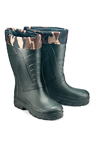 ESTRO Gummistiefel Gefüttert Herren Langschaft - Regenstiefel Herren Gefütterte Gummistiefel Herren Winter Gummistiefel Herren Regenschuhe A19 (41/42 EU, Dunkelgrün) von ESTRO