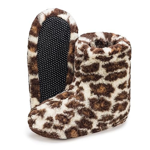 ESTRO Warme Hausschuhe Damen Winter - Hüttenschuhe Herren Winter Hausschuhe Damen Wolle Pantoffeln Herren Warm B06 (44 EU, Panther) von ESTRO