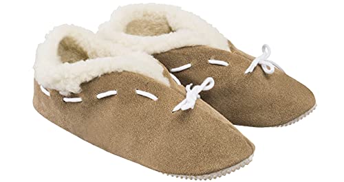 ESTRO Hausschuhe Damen Winter Warm - Pantoffeln Damen Winter Hüttenschuhe Herren Hausschuhe Warm b01 (35, B01 Beige) von ESTRO