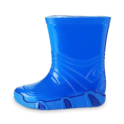 ESTRO Kinder Regenstiefel Regenschuhe Kinder - Gummistiefel Kinder Mädchen Gummistiefel Halbhoch Kinder Regenstiefel Kinder ZW01 (23/24 EU, ZW01 Blau) von ESTRO