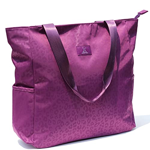 ESVAN Original Floral Water Resistant Large Tote Bag Schultertasche für Fitnessstudio Strand Reisen Alltag Taschen Upgraded, [A] C, Large von ESVAN
