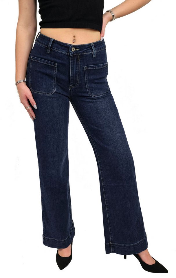 ESViViD High-waist-Jeans Schlaghose High-Waist von ESViViD