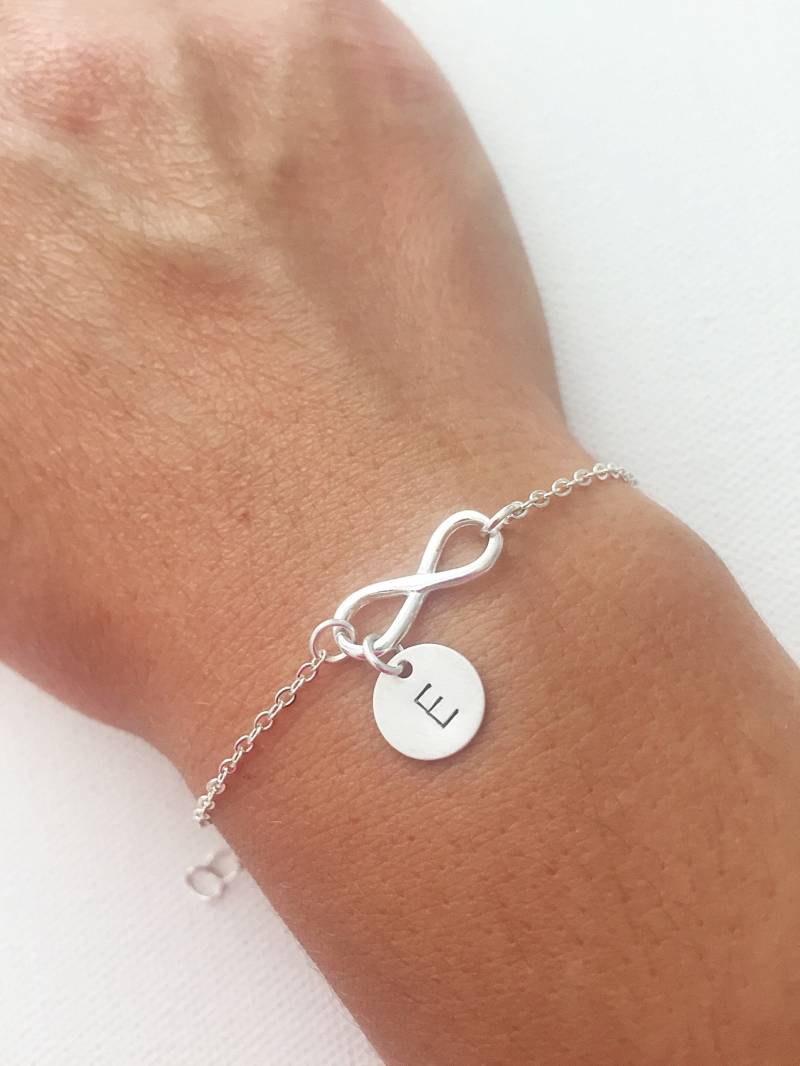 Unendlich 925 Sterling Silber Und Personalisierte Anfang Armband, Paare Weihnachtsgeschenk Idee, Frau Weihnachtsgeschenk, Jahrestag Geschenke Für Sie von ESjoradesign