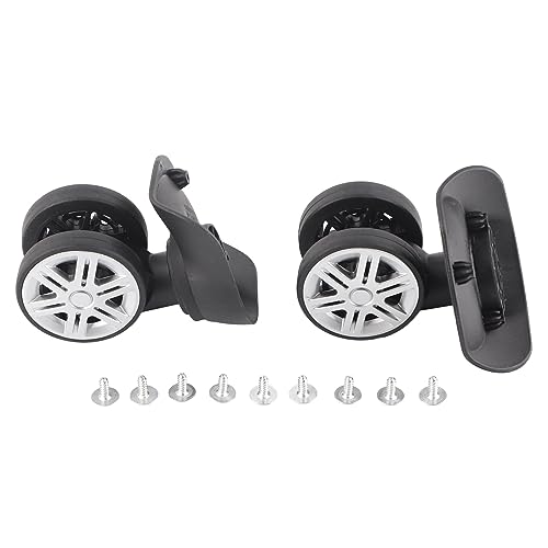 ETAINGYEUN Doppelreihe großes Rad ruhiges Robustes Reparaturrad für Gepäckschwarz von ETAINGYEUN