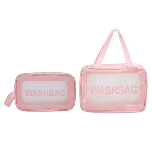 Klares transparentes Make -up -Beutel Leicht tragbarer komischer Waschbeutel für Frauen großes mittelrosa Klares transparentes Make -up -Beutel Leicht tragbarer komischer Waschbeutel für Frauen großes mittelrosa von ETAINGYEUN