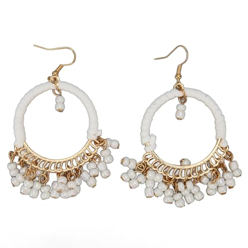 Perlen Quaste Ohrringe Stylish Leges Hoop Drop Dangle Elegant Daily Kee Perlen Quaste Ohrringe Stylish Leges Hoop Drop Dangle Elegant Daily Kee von ETAINGYEUN