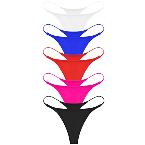 ETAOLINE Damen-Bikini, freche Unterseite, fester G-String-Slip, 5 Stück, XL von ETAOLINE