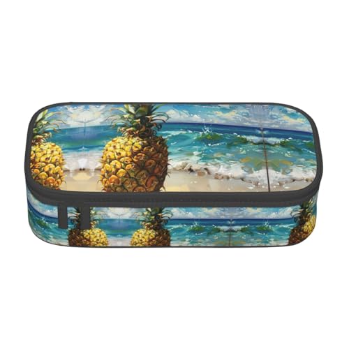 ETASUIOL Federmäppchen mit Ananas-Motiv von The Sea, großes Federmäppchen, Mehrzweck-Federmäppchen, Organizer, Oxford-Stoff, Schwarz , Einheitsgröße, Schlüsseletui ETASUIOL Federmäppchen mit Ananas-Motiv von The Sea, großes Federmäppchen, Mehrzweck-Federmäppchen, Organizer, Oxford-Stoff, Schwarz , Einheitsgröße, Schlüsseletui von ETASUIOL