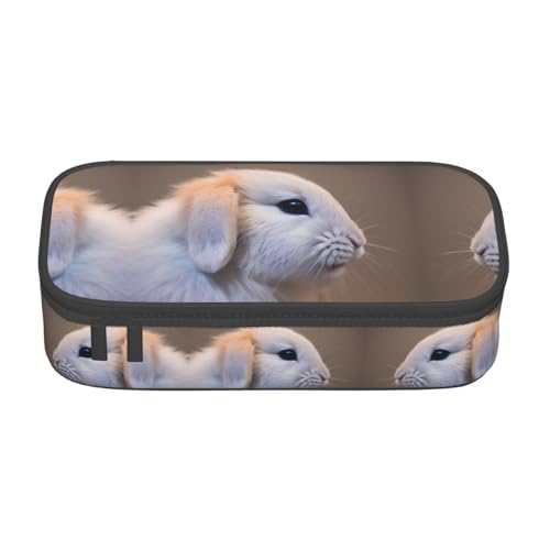ETASUIOL Federmäppchen mit Aufdruck "Cry Rabbit", großes Federmäppchen, Mehrzweck-Federmäppchen, Organizer, Oxford-Stoff, Schwarz , Einheitsgröße, Schlüsseletui ETASUIOL Federmäppchen mit Aufdruck "Cry Rabbit", großes Federmäppchen, Mehrzweck-Federmäppchen, Organizer, Oxford-Stoff, Schwarz , Einheitsgröße, Schlüsseletui von ETASUIOL