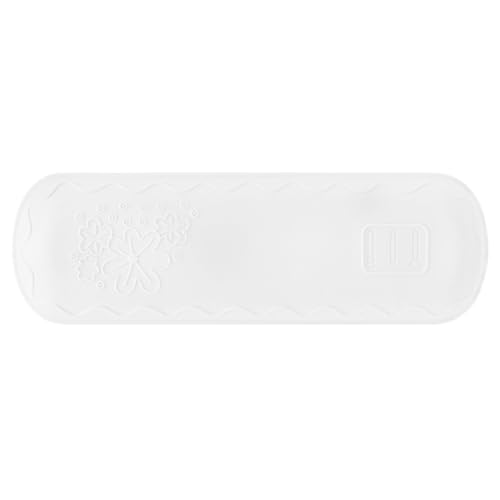 ETAWDE Reise-Make-up-Pinsel-Halter, Make-up-Tasche, Kosmetiktasche, Kulturbeutel, Silikon, Make-up-Pinsel-Geldbörse, Größe L (US), White von ETAWDE