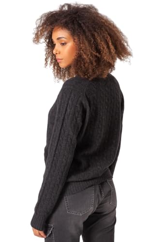ETERKNITY Damenpullover aus Wolle mit Rundhalsausschnitt, anthrazit, S ETERKNITY Damenpullover aus Wolle mit Rundhalsausschnitt, anthrazit, S von ETERKNITY