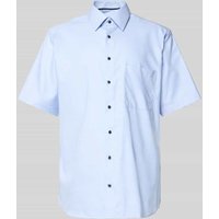 ETERNA Comfort Fit Business-Hemd mit 1/2-Arm in Bleu, Größe 42 von Eterna