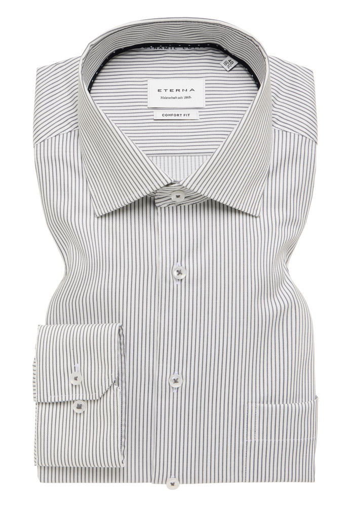 COMFORT FIT Hemd in grau gestreift COMFORT FIT Hemd in grau gestreift von ETERNA Mode GmbH