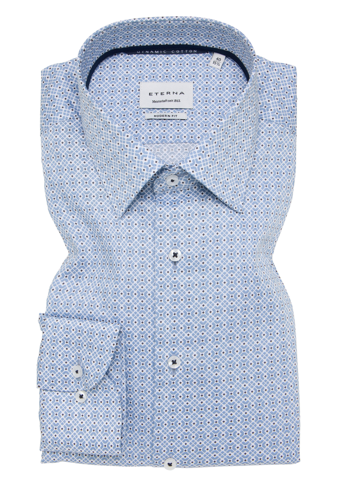 MODERN FIT Hemd in himmelblau bedruckt von ETERNA Mode GmbH