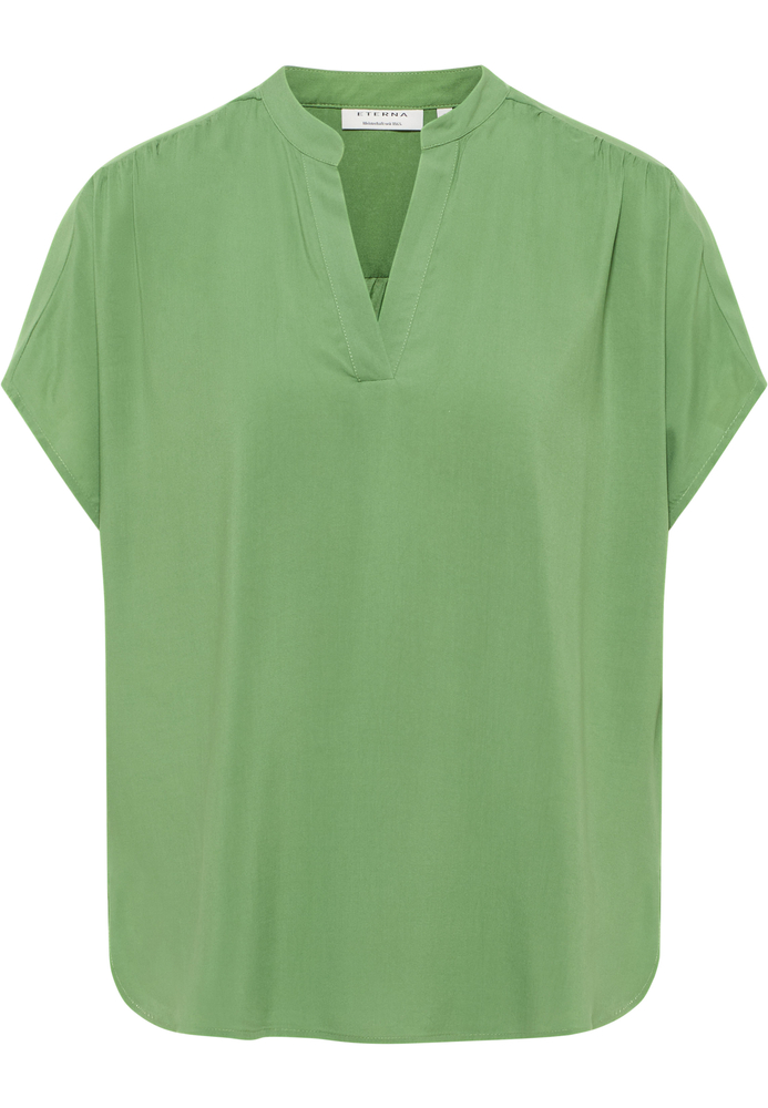 Blusenshirt in grün unifarben von ETERNA Mode GmbH