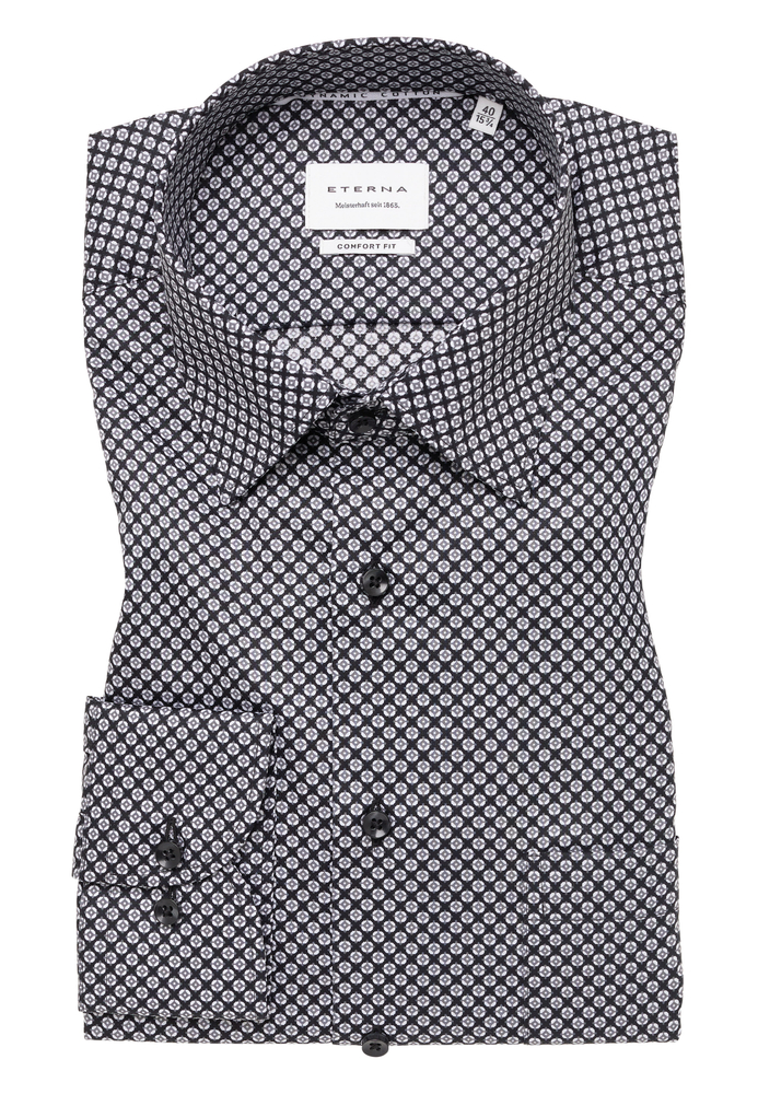 COMFORT FIT Hemd in anthrazit bedruckt von ETERNA Mode GmbH
