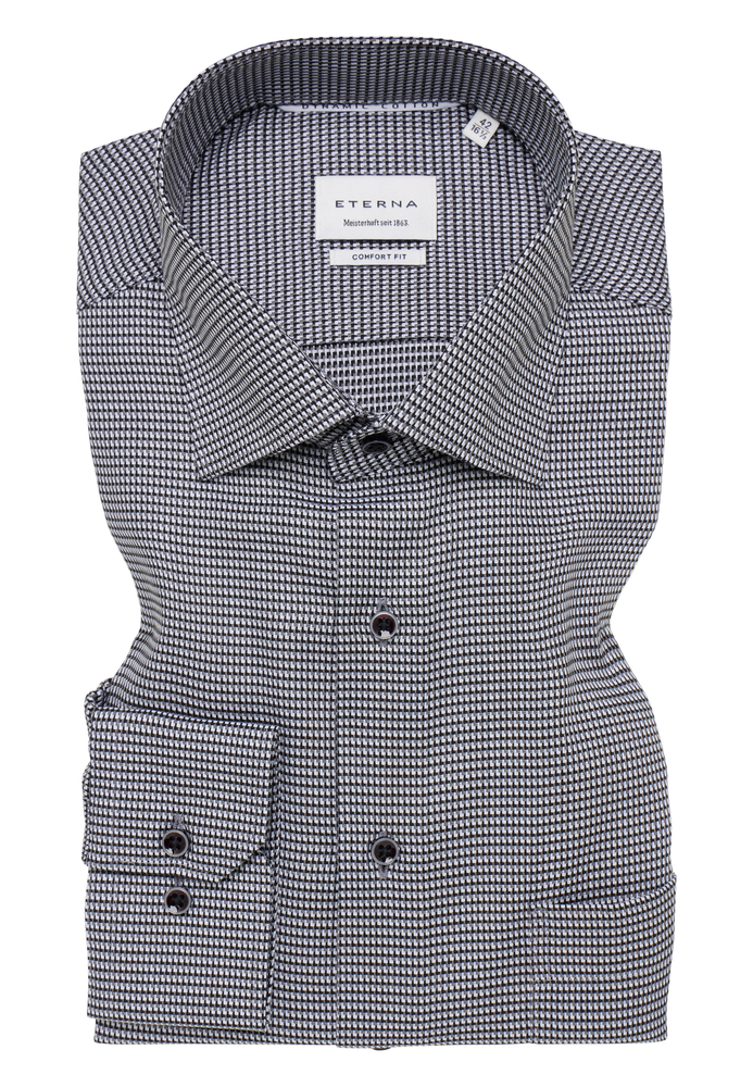 COMFORT FIT Dynamic Cotton in anthrazit strukturiert von ETERNA Mode GmbH