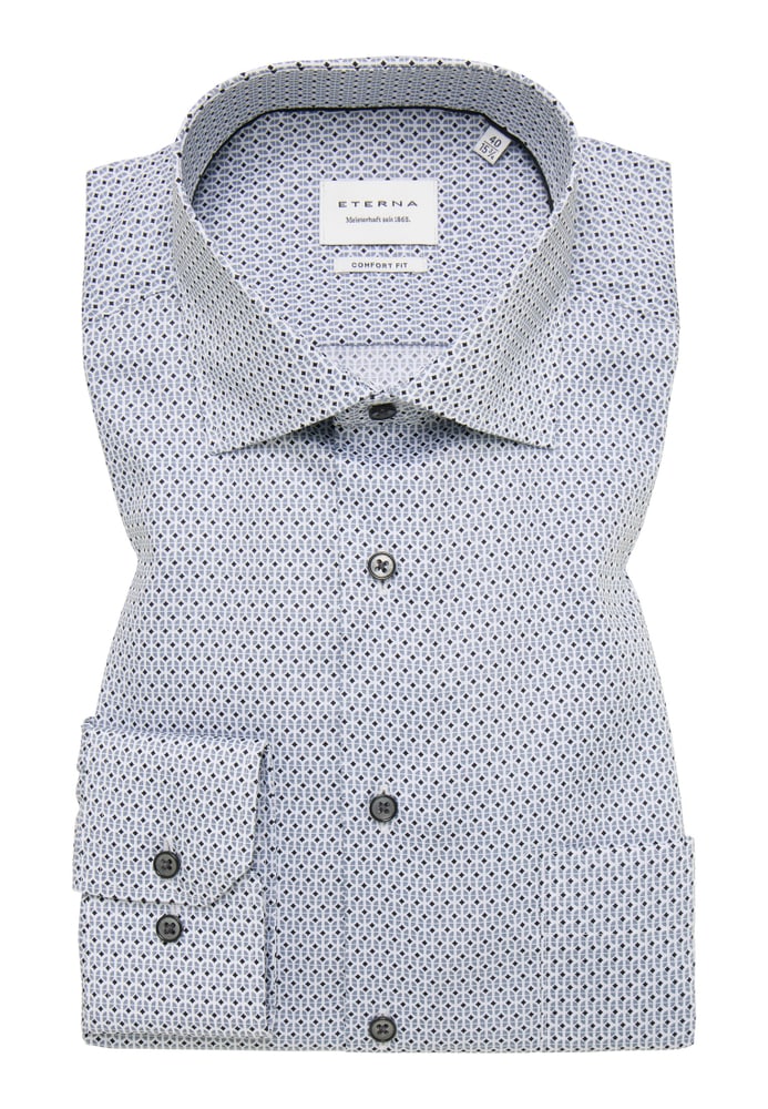 COMFORT FIT Hemd in grau bedruckt von ETERNA Mode GmbH