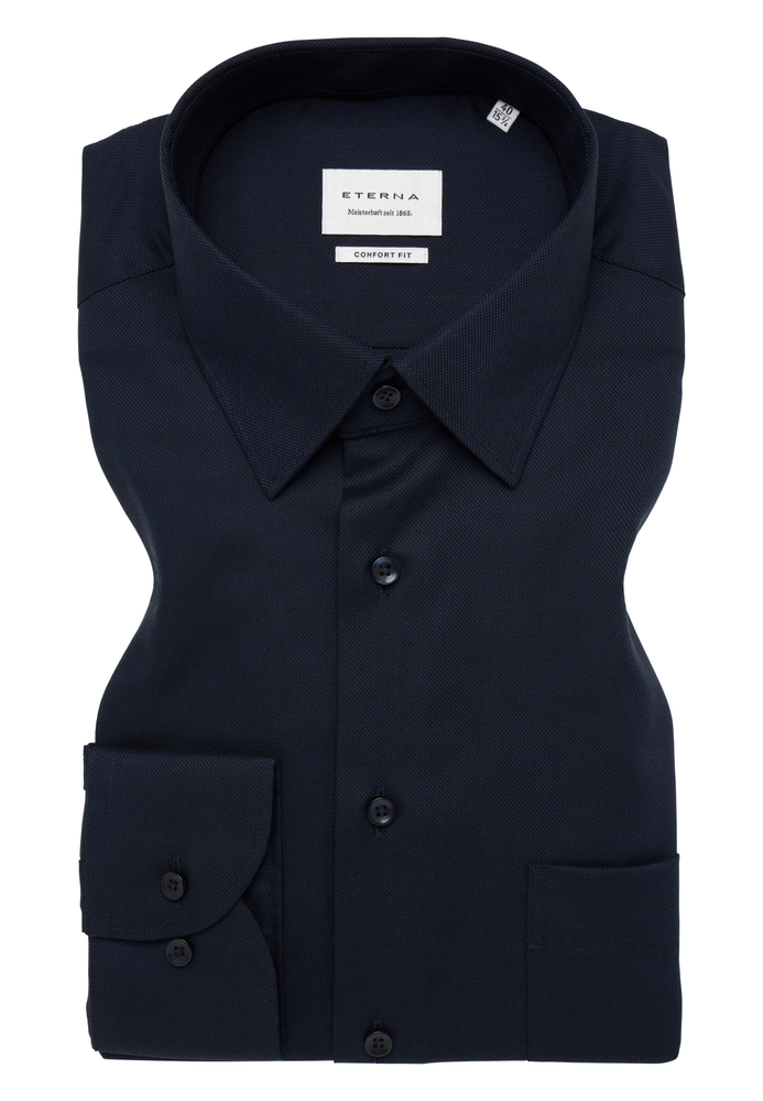 COMFORT FIT Hemd in midnight strukturiert COMFORT FIT Hemd in midnight strukturiert von ETERNA Mode GmbH