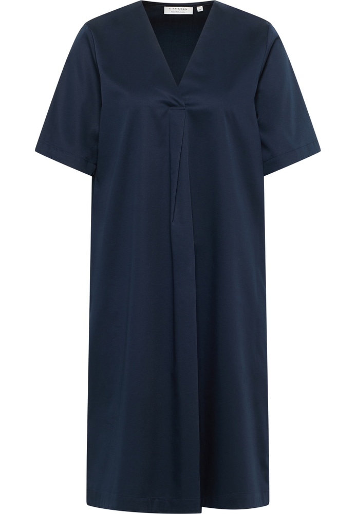 Blusenkleid in navy unifarben von ETERNA Mode GmbH