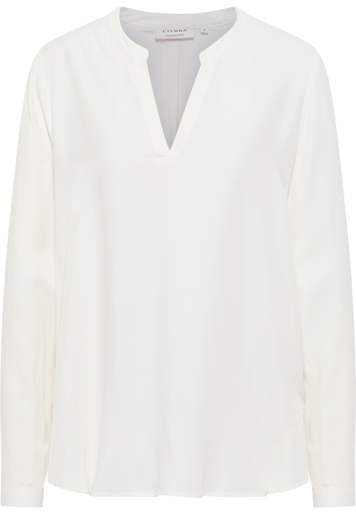 Viscose Shirt Bluse in champagner unifarben von ETERNA Mode GmbH