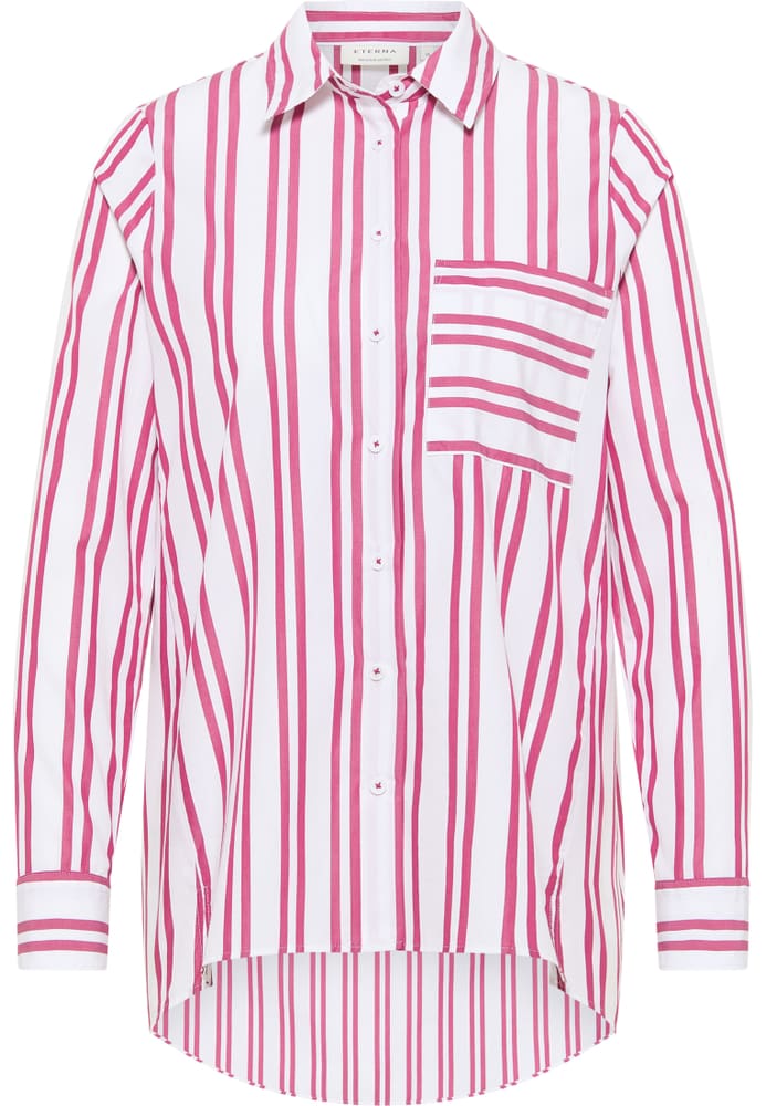 Hemdbluse in pink gestreift von ETERNA Mode GmbH