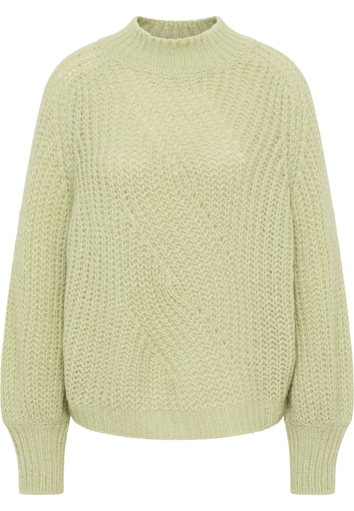 Strick Pullover in gelb unifarben von ETERNA Mode GmbH