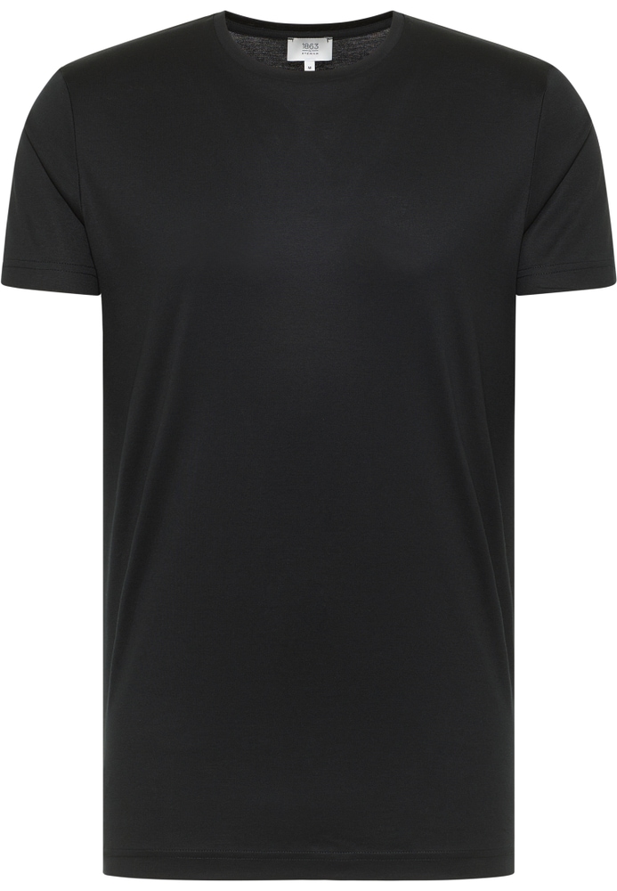 Shirt in schwarz unifarben von ETERNA Mode GmbH