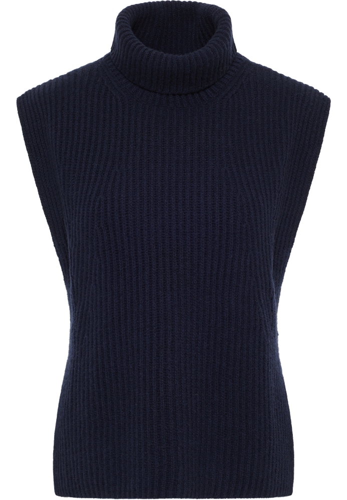 Strick Pullover in navy unifarben von ETERNA Mode GmbH