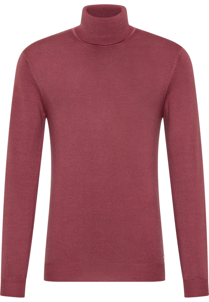 Strick Pullover in weinrot unifarben von ETERNA Mode GmbH