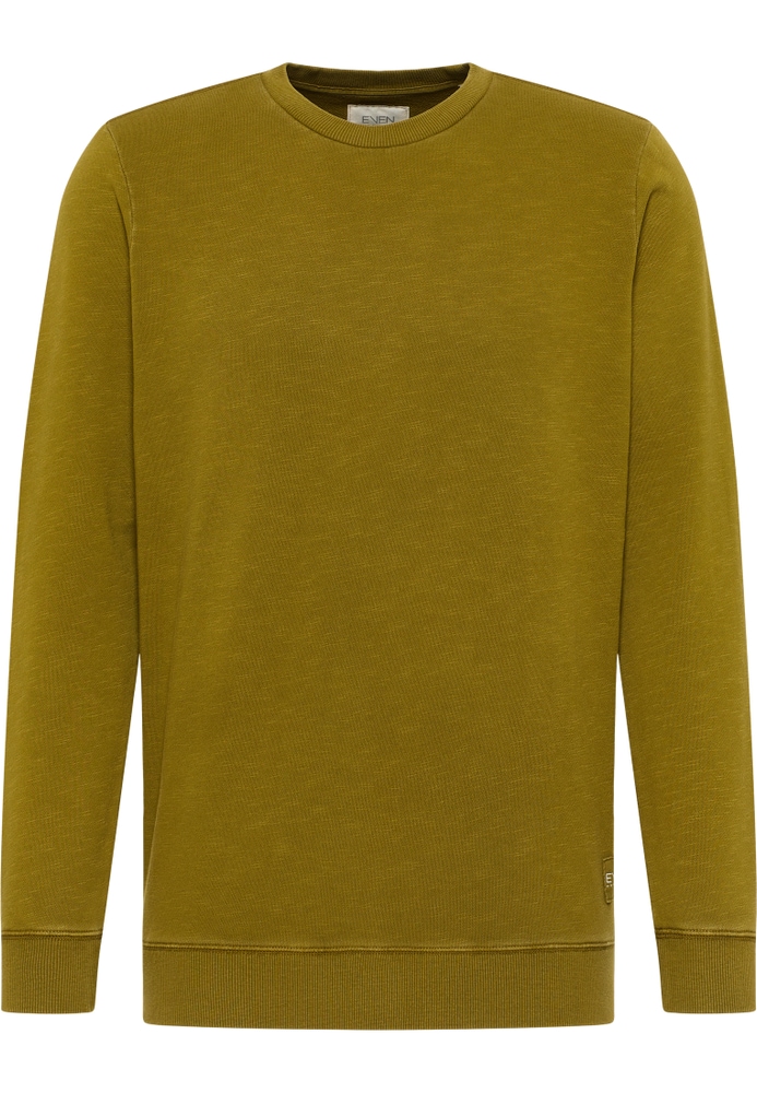 Sweatpullover in olive unifarben von ETERNA Mode GmbH