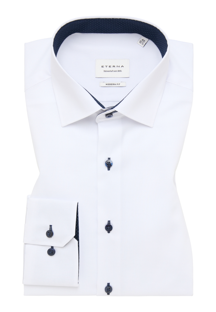 MODERN FIT Hemd in weiß unifarben MODERN FIT Hemd in weiß unifarben von ETERNA Mode GmbH