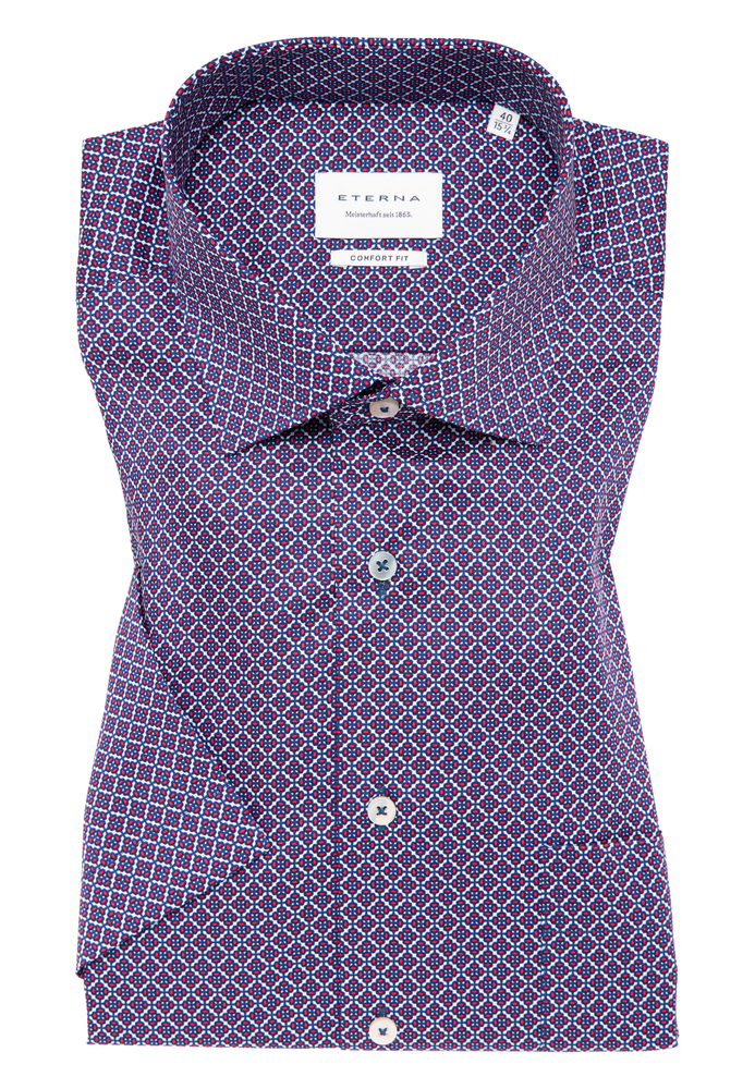 COMFORT FIT Hemd in rot bedruckt von ETERNA Mode GmbH