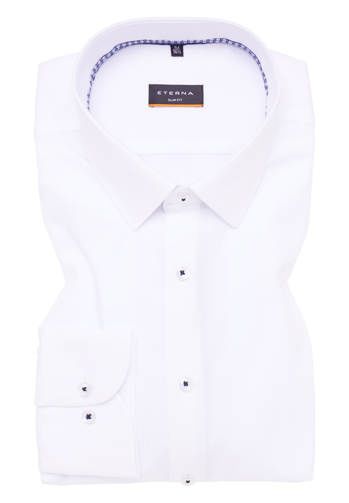 SLIM FIT Hemd in weiß unifarben SLIM FIT Hemd in weiß unifarben von ETERNA Mode GmbH