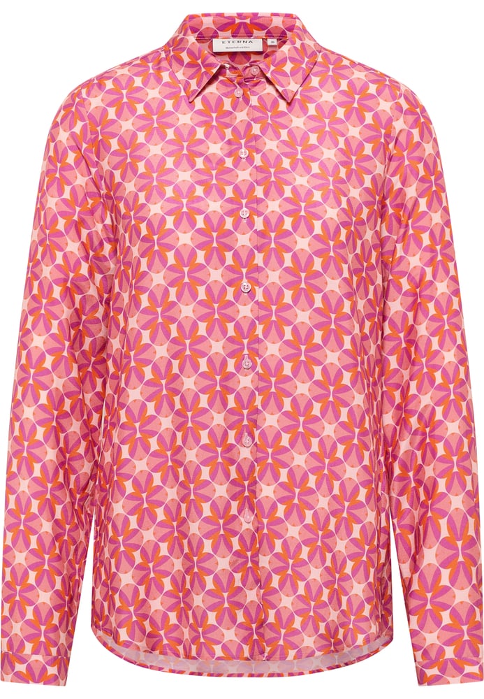 Hemdbluse in fuchsia bedruckt von ETERNA Mode GmbH