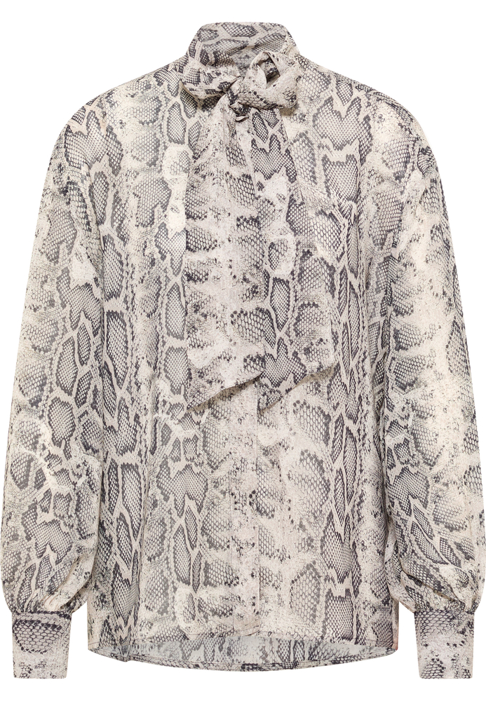 Hemdbluse in grau bedruckt von ETERNA Mode GmbH