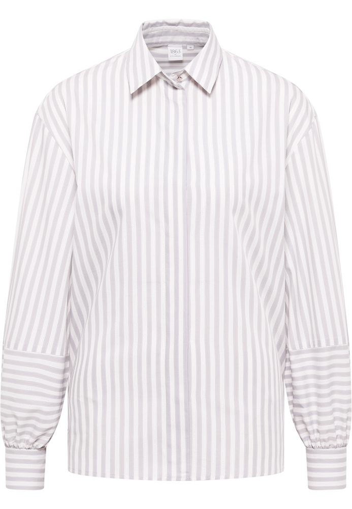 Hemdbluse in grau gestreift von ETERNA Mode GmbH