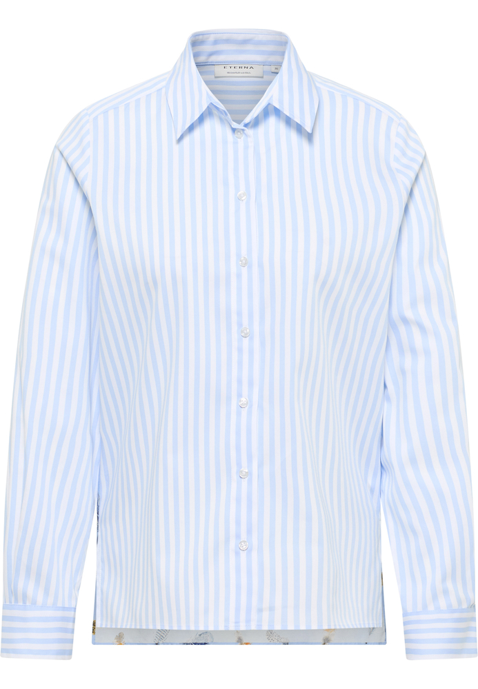 Hemdbluse in hellblau gestreift von ETERNA Mode GmbH