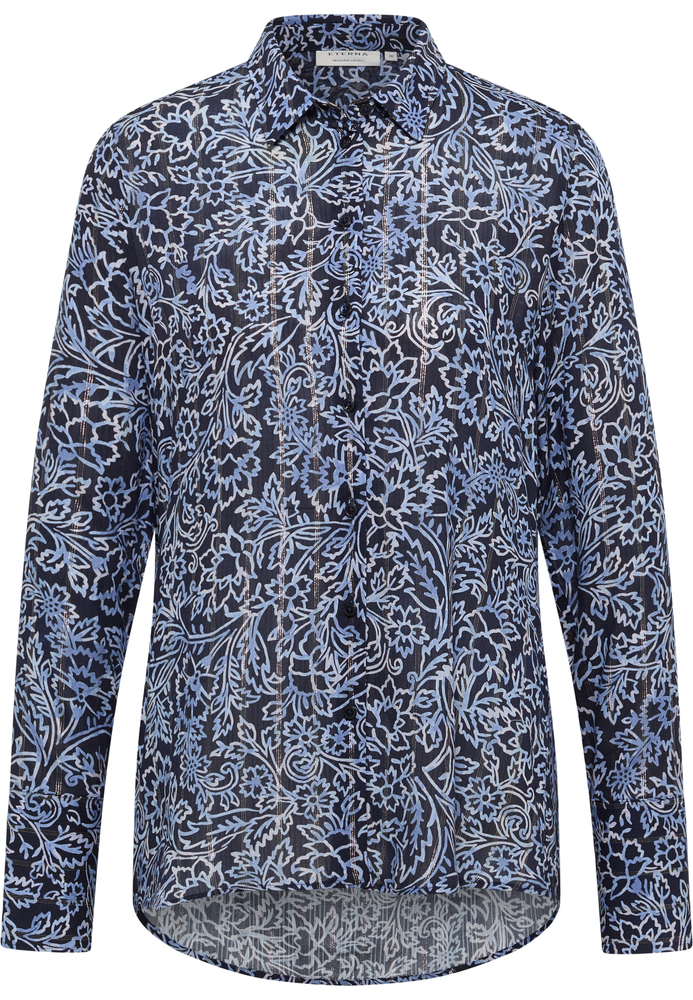 Hemdbluse in navy bedruckt von ETERNA Mode GmbH