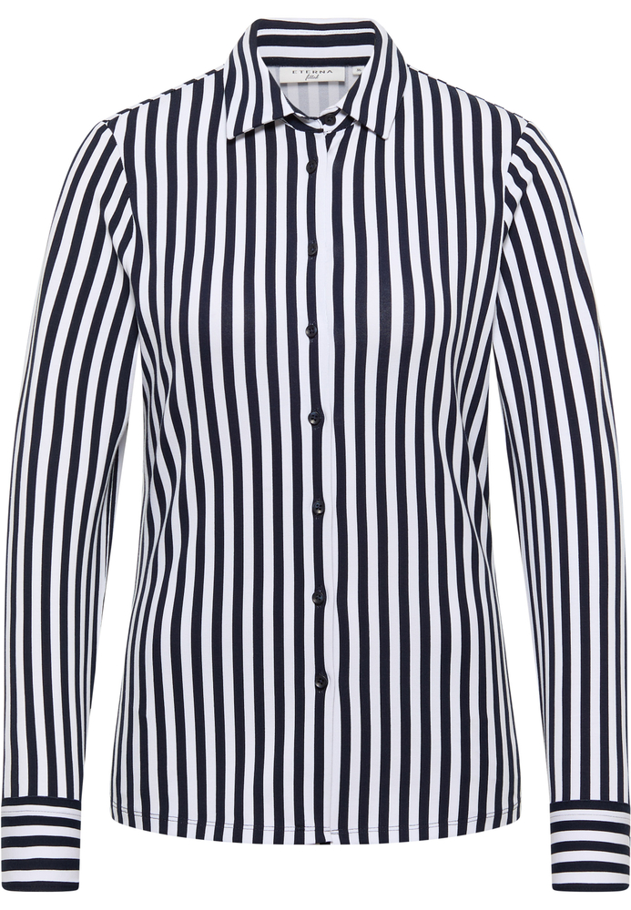 Hemdbluse in navy gestreift von ETERNA Mode GmbH