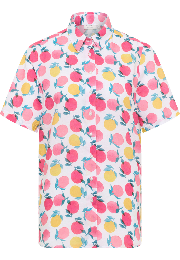 Hemdbluse in pink bedruckt von ETERNA Mode GmbH