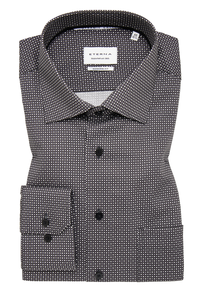 MODERN FIT Hemd in anthrazit bedruckt von ETERNA Mode GmbH