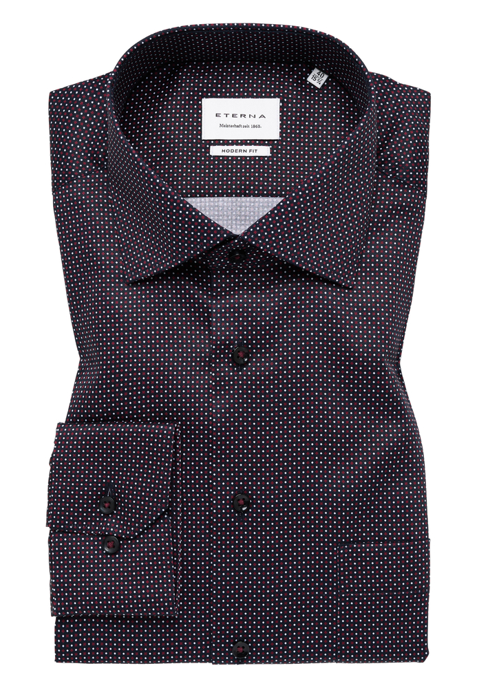 MODERN FIT Hemd in burgunder bedruckt von ETERNA Mode GmbH