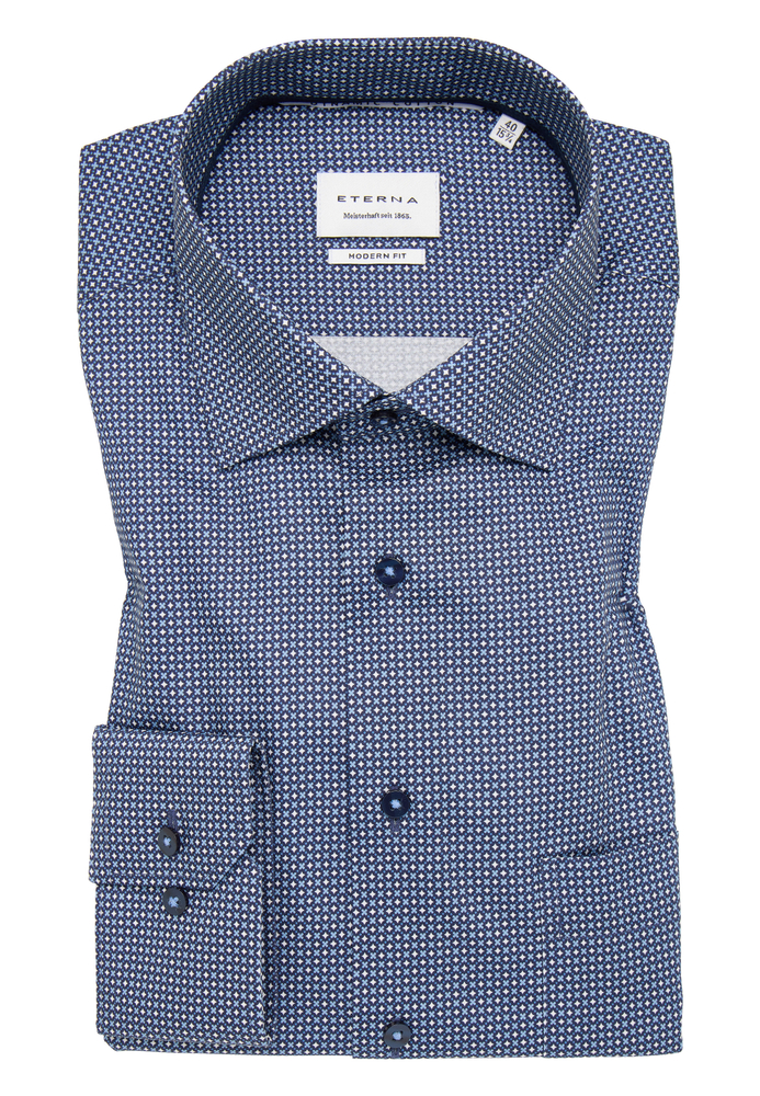 MODERN FIT Hemd in denim bedruckt von ETERNA Mode GmbH