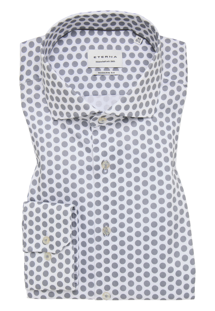 MODERN FIT Hemd in hellgrau bedruckt von ETERNA Mode GmbH