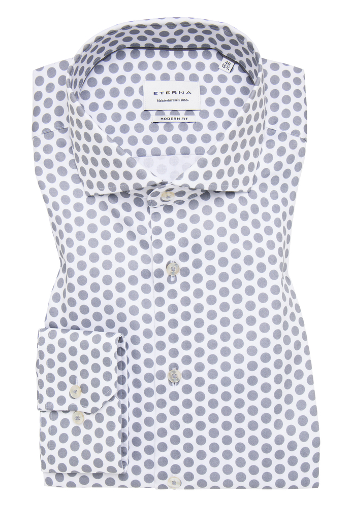 MODERN FIT Hemd in hellgrau bedruckt von ETERNA Mode GmbH