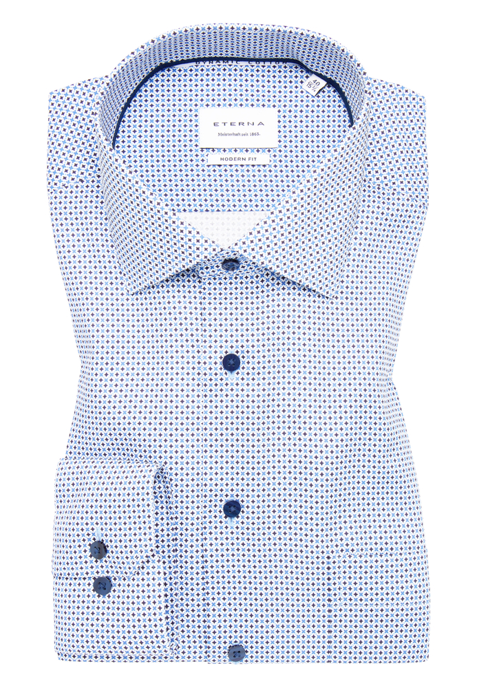 MODERN FIT Hemd in himmelblau bedruckt von ETERNA Mode GmbH