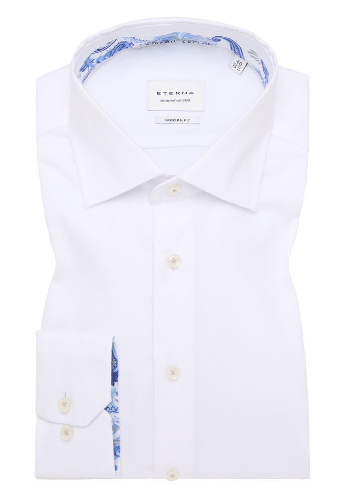 MODERN FIT Hemd in weiß strukturiert von ETERNA Mode GmbH