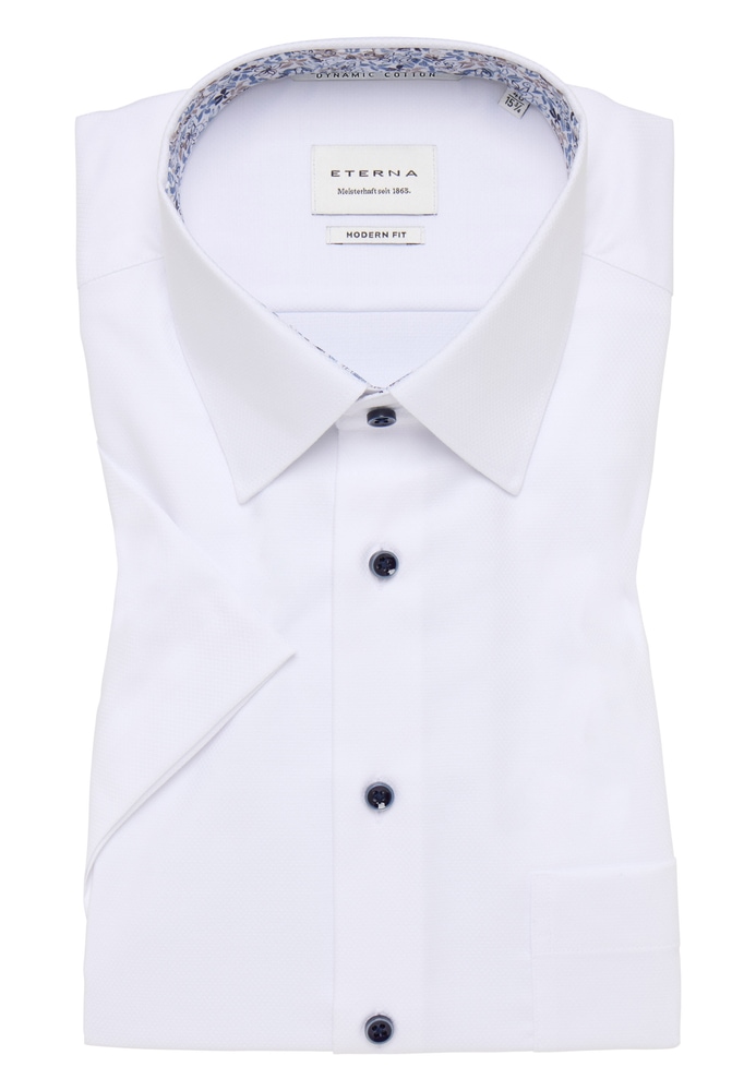 MODERN FIT Hemd in weiß strukturiert von ETERNA Mode GmbH